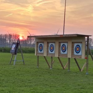 Oefenterrein handboogvereniging Hunterclub aan de Elskensweg 15 in Oosterhout